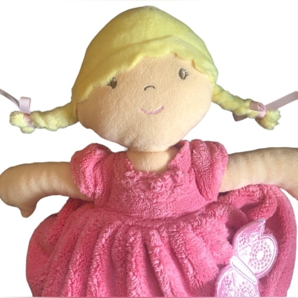 Bonikka Ria Doll Blonde Hair Brown Eyes Pink Dress Soft Cuddly Butterfly Collect - Picture 3 of 9